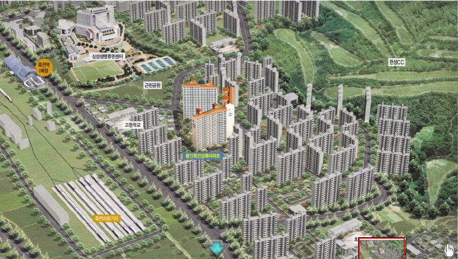 상록 아파트 배치도